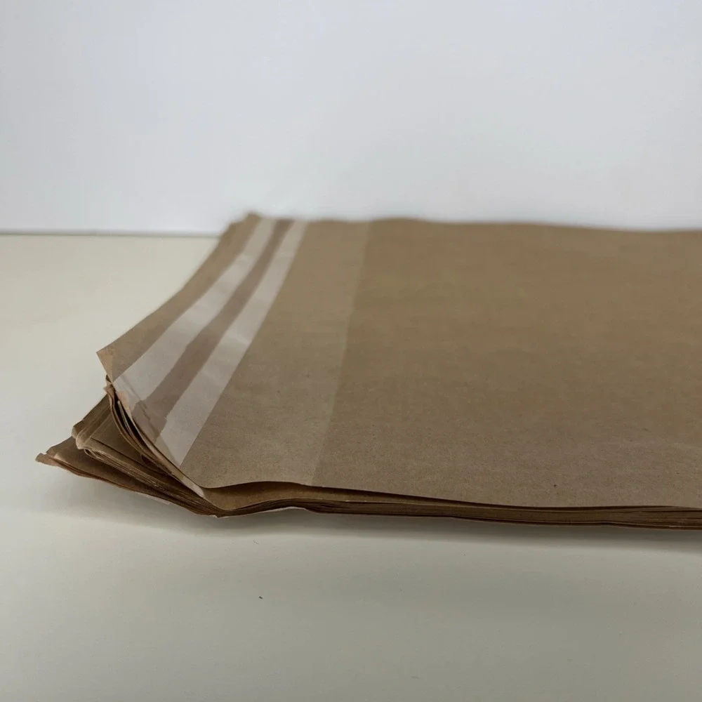 Kraft Paper Poly Envelopes Mailer, Self Seal, 100% Recyclable 26 Pcs